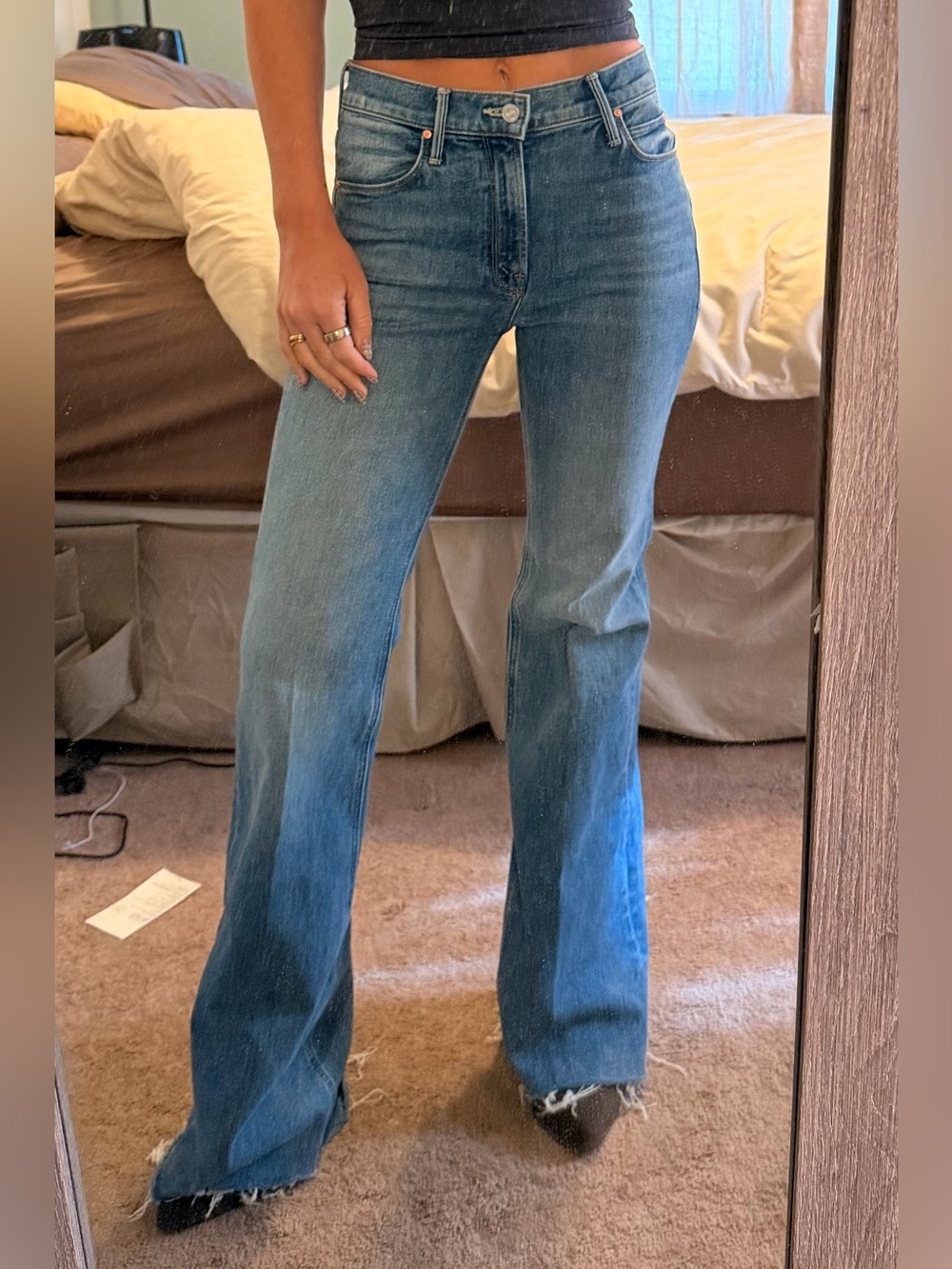 Women’s High-Rise Flare Jeans in Blue